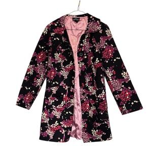 Angie Cherry Blossom Lightweight Long Sleeve Jacket Coat